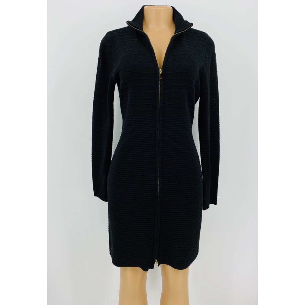CALVIN KLEIN ZIP SWEATER DRESS - Picture 3 of 6
